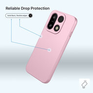 OnePlus 15 Hoesje - MobyDefend Matte Siliconen Backcover - Licht Roze