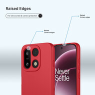 OnePlus 15 Hoesje - MobyDefend Matte Siliconen Backcover - Framboosrood