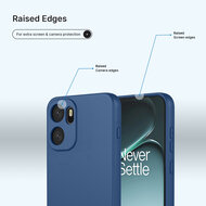 OnePlus 15R Hoesje - MobyDefend Matte Siliconen Backcover - Blauw