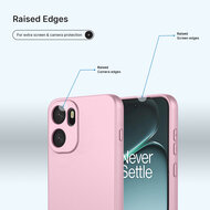 OnePlus 15R Hoesje - MobyDefend Matte Siliconen Backcover - Licht Roze