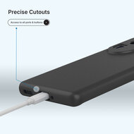 OnePlus Nord 5 Hoesje - MobyDefend Matte Siliconen Backcover - Zwart