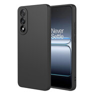 OnePlus Nord 5 Hoesje - MobyDefend Matte Siliconen Backcover - Zwart