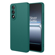 OnePlus Nord 5 Hoesje - MobyDefend Matte Siliconen Backcover - Groen