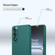 OnePlus Nord 5 Hoesje - MobyDefend Matte Siliconen Backcover - Groen