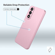 OnePlus Nord 5 Hoesje - MobyDefend Matte Siliconen Backcover - Licht Roze