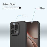 Oppo Find X9 Hoesje - MobyDefend Matte Siliconen Backcover - Zwart