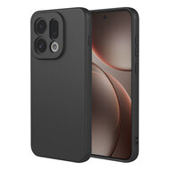 Oppo Find X9 Hoesje - MobyDefend Matte Siliconen Backcover - Zwart