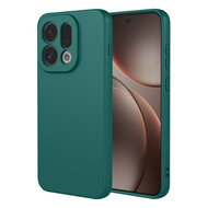 Oppo Find X9 Hoesje - MobyDefend Matte Siliconen Backcover - Groen
