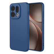 Oppo Find X9 Hoesje - MobyDefend Matte Siliconen Backcover - Blauw