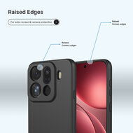 Oppo Find X9 Pro Hoesje - MobyDefend Matte Siliconen Backcover - Zwart