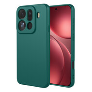 Oppo Find X9 Pro Hoesje - MobyDefend Matte Siliconen Backcover - Groen
