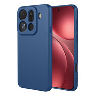 Oppo Find X9 Pro Hoesje - MobyDefend Matte Siliconen Backcover - Blauw