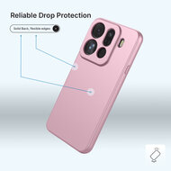 Oppo Find X9 Pro Hoesje - MobyDefend Matte Siliconen Backcover - Licht Roze
