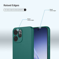 Oppo Reno15 Pro Hoesje - MobyDefend Matte Siliconen Backcover - Groen