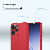 Oppo Reno15 Pro Hoesje - MobyDefend Matte Siliconen Backcover - Framboosrood