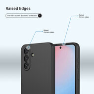 Samsung Galaxy A56 Hoesje - MobyDefend Matte Siliconen Backcover - Zwart