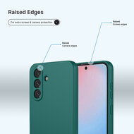 Samsung Galaxy A56 Hoesje - MobyDefend Matte Siliconen Backcover - Groen