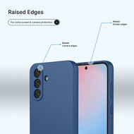 Samsung Galaxy A56 Hoesje - MobyDefend Matte Siliconen Backcover - Blauw