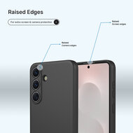 Samsung Galaxy S26 Hoesje - MobyDefend Matte Siliconen Backcover - Zwart