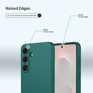 Samsung Galaxy S26 Hoesje - MobyDefend Matte Siliconen Backcover - Groen