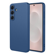 Samsung Galaxy S26 Hoesje - MobyDefend Matte Siliconen Backcover - Blauw