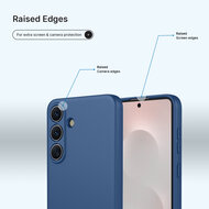 Samsung Galaxy S26 Hoesje - MobyDefend Matte Siliconen Backcover - Blauw