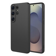 Samsung Galaxy S26 Ultra Hoesje - MobyDefend Matte Siliconen Backcover - Zwart