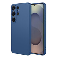 Samsung Galaxy S26 Ultra Hoesje - MobyDefend Matte Siliconen Backcover - Blauw