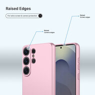 Samsung Galaxy S26 Ultra Hoesje - MobyDefend Matte Siliconen Backcover - Licht Roze