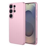 Samsung Galaxy S26 Ultra Hoesje - MobyDefend Matte Siliconen Backcover - Licht Roze