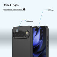 Google Pixel 10 / Google Pixel 10 Pro Hoesje - MobyDefend Matte Siliconen Backcover - Zwart