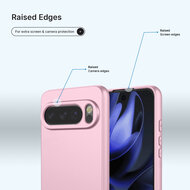 Google Pixel 10 / Google Pixel 10 Pro Hoesje - MobyDefend Matte Siliconen Backcover - Licht Roze