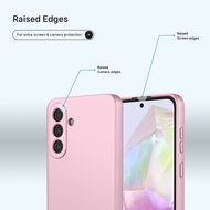 Samsung Galaxy A36 / Samsung Galaxy A37 Hoesje - MobyDefend Matte Siliconen Backcover - Licht Roze