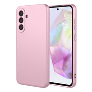 Samsung Galaxy A36 / Samsung Galaxy A37 Hoesje - MobyDefend Matte Siliconen Backcover - Licht Roze