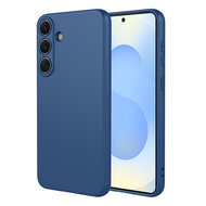 Samsung Galaxy S26 Plus (S26+) Hoesje - MobyDefend Matte Siliconen Backcover - Blauw