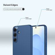 Samsung Galaxy S26 Plus (S26+) Hoesje - MobyDefend Matte Siliconen Backcover - Blauw