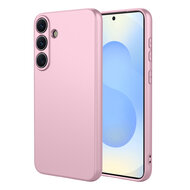 Samsung Galaxy S26 Plus (S26+) Hoesje - MobyDefend Matte Siliconen Backcover - Licht Roze