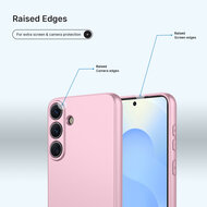 Samsung Galaxy S26 Plus (S26+) Hoesje - MobyDefend Matte Siliconen Backcover - Licht Roze