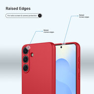 Samsung Galaxy S26 Plus (S26+) Hoesje - MobyDefend Matte Siliconen Backcover - Framboosrood