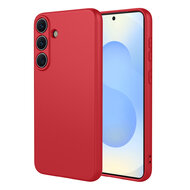 Samsung Galaxy S26 Plus (S26+) Hoesje - MobyDefend Matte Siliconen Backcover - Framboosrood