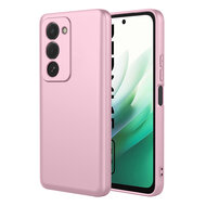 Xiaomi Redmi Note 15 5G Hoesje - MobyDefend Matte Siliconen Backcover - Licht Roze