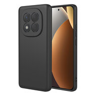 Xiaomi Redmi Note 15 Pro 4G Hoesje - MobyDefend Matte Siliconen Backcover - Zwart