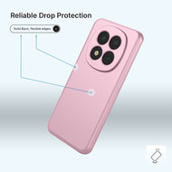 Xiaomi Redmi Note 15 Pro 5G Hoesje - MobyDefend Matte Siliconen Backcover - Licht Roze