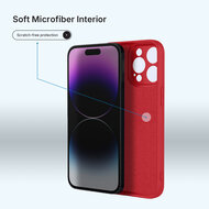 Xiaomi Redmi Note 15 Pro 5G Hoesje - MobyDefend Matte Siliconen Backcover - Framboosrood