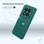 Xiaomi Redmi Note 15 Pro Plus 5G Hoesje - MobyDefend Matte Siliconen Backcover - Groen