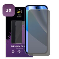 2-Pack MobyDefend Google Pixel 10a Screenprotectors - HD Privacy Glass Screensavers