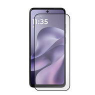 3-Pack Motorola Moto G17 / Motorola Moto G17 Power Screenprotectors - MobyDefend Screensavers Met Zwarte Randen - Gehard Glas 