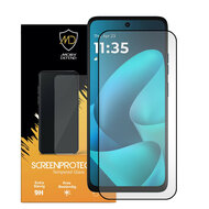 Motorola Moto G57 Power Screenprotector - MobyDefend Screensaver Met Zwarte Randen - Gehard Glas 