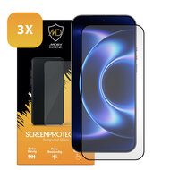 3-Pack Xiaomi 17 Ultra Screenprotectors - MobyDefend Screensavers Met Zwarte Randen - Gehard Glas 