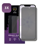 3-Pack MobyDefend iPhone 17e Screenprotectors - HD Privacy Glass Screensavers